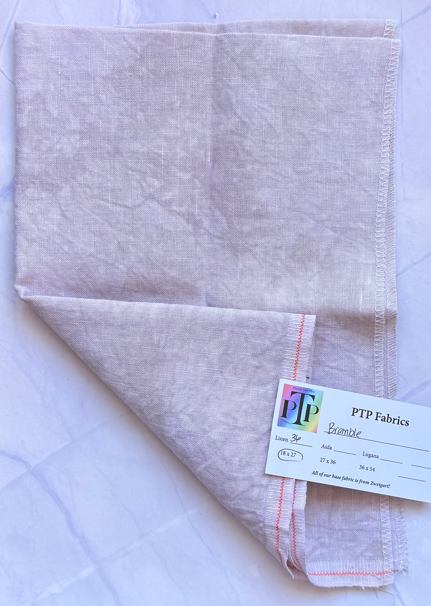 PTP Fabrics - Bramble 36 Count 1/4 yard Hand-Dyed Zweigart Linen
