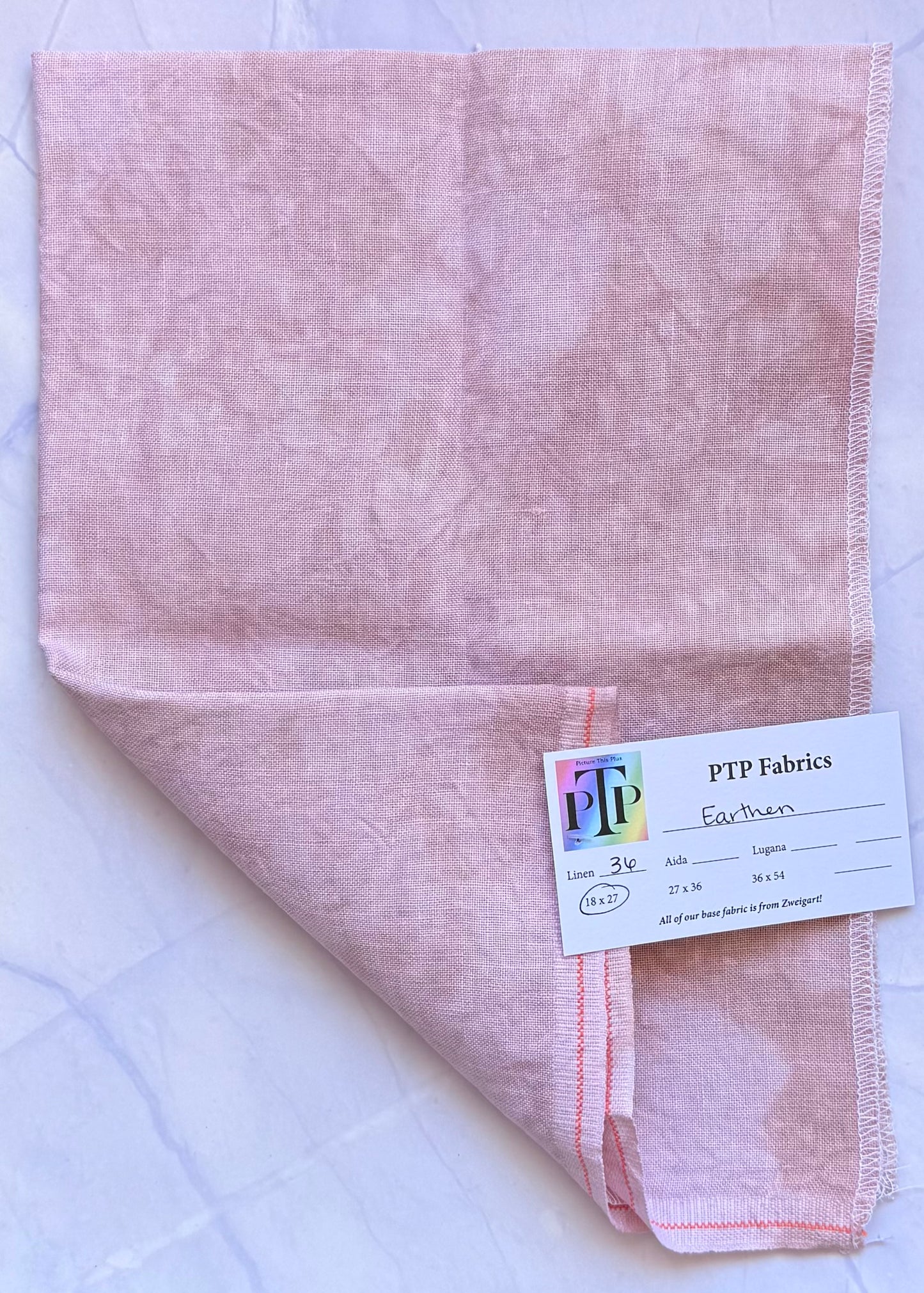 PTP Fabrics - Earthen 36 Count 1/4 Hand-Dyed Zweigart Linen