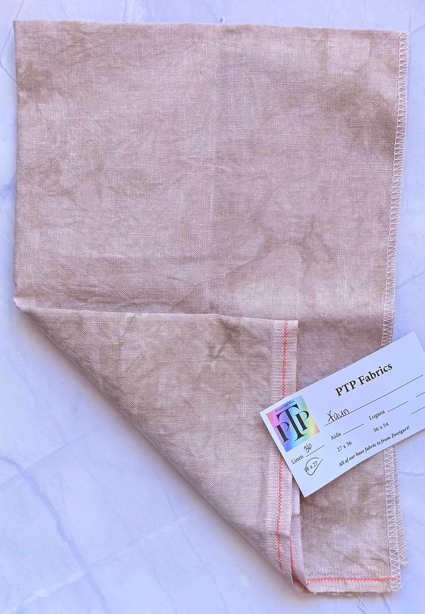PTP Fabrics – Faun 36 Count 1/4 yard Hand-Dyed Zweigart Linen