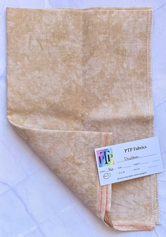 PTP Fabrics – Doubloon 36 Count 1/4 yard Hand-Dyed Zweigart Linen