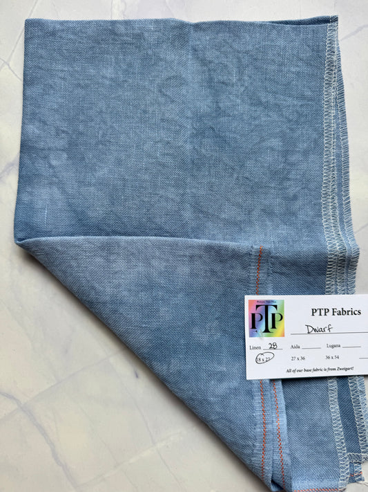 PTP Fabrics – Dwarf 28 Count 1/4 Yard Hand-Dyed Zweigart Linen