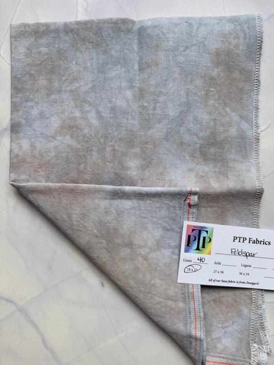 PTP Fabrics – Feldspar 40 Count 1/4 Yard Hand-Dyed Zweigart Linen