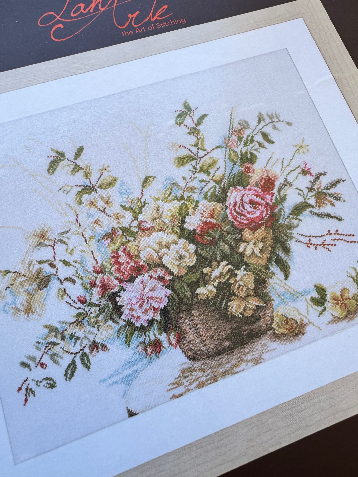 Bouquet of roses by LanArte Home and Garden Collection Counted cross stitch kit