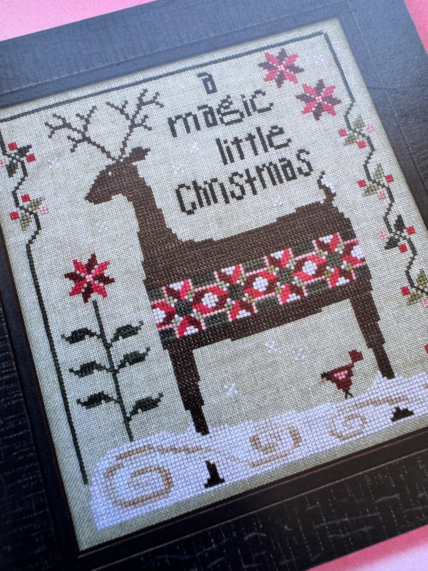 Heart in Hand Needleart – Patchwork Deer