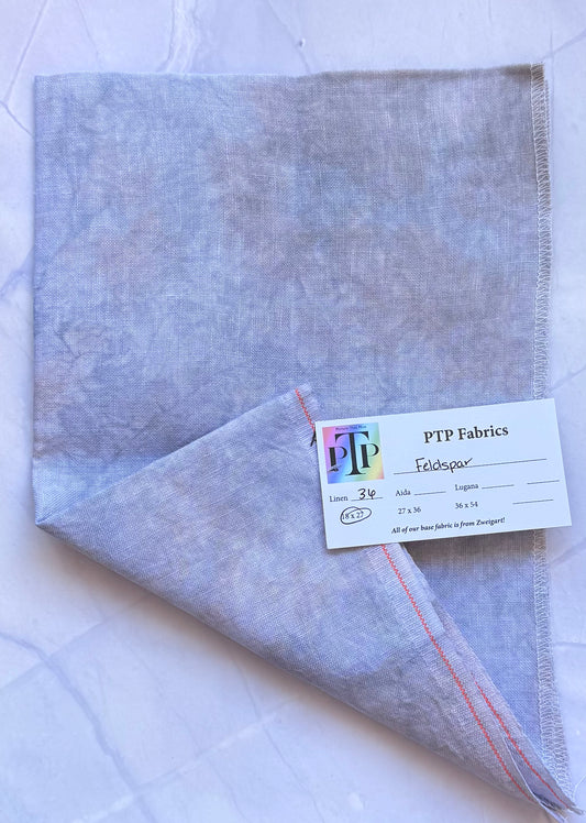 PTP Fabrics - Feldspar  36 Count 1/4 yard Hand-Dyed Zweigart Linen