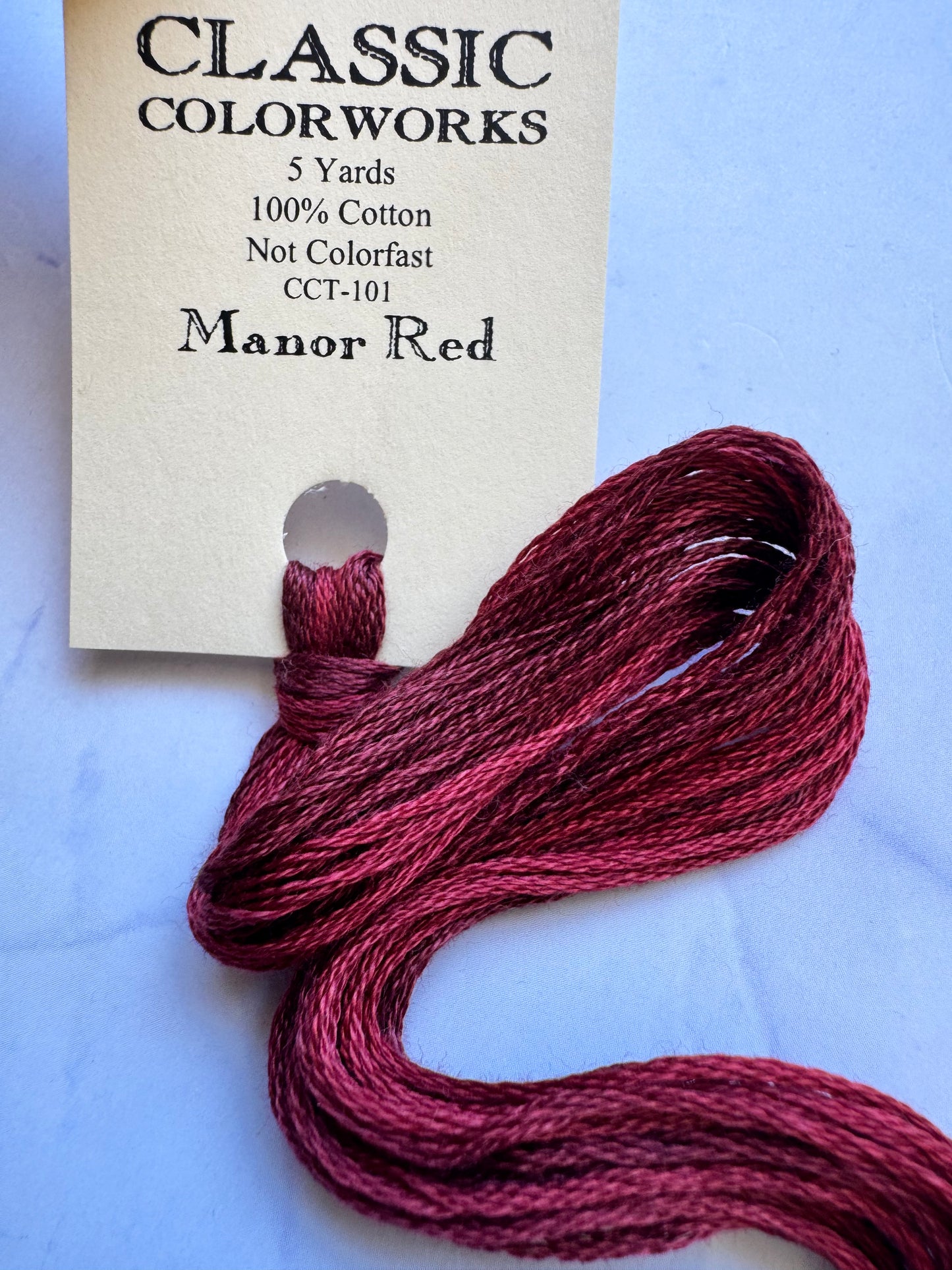 Classic Colorworks - Manor Red (101) 5 Yards
