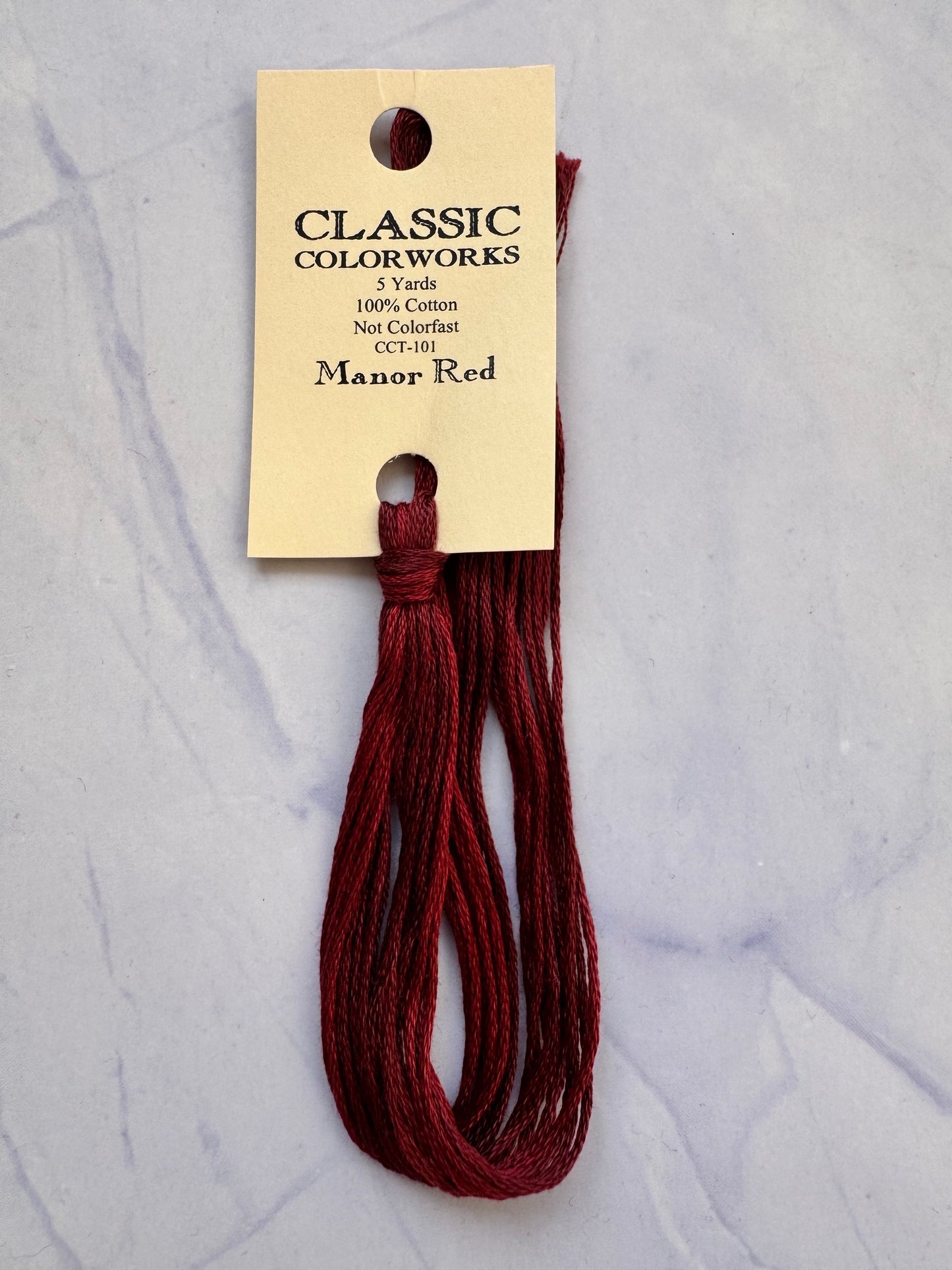 Classic Colorworks - Manor Red (101) 5 Yards