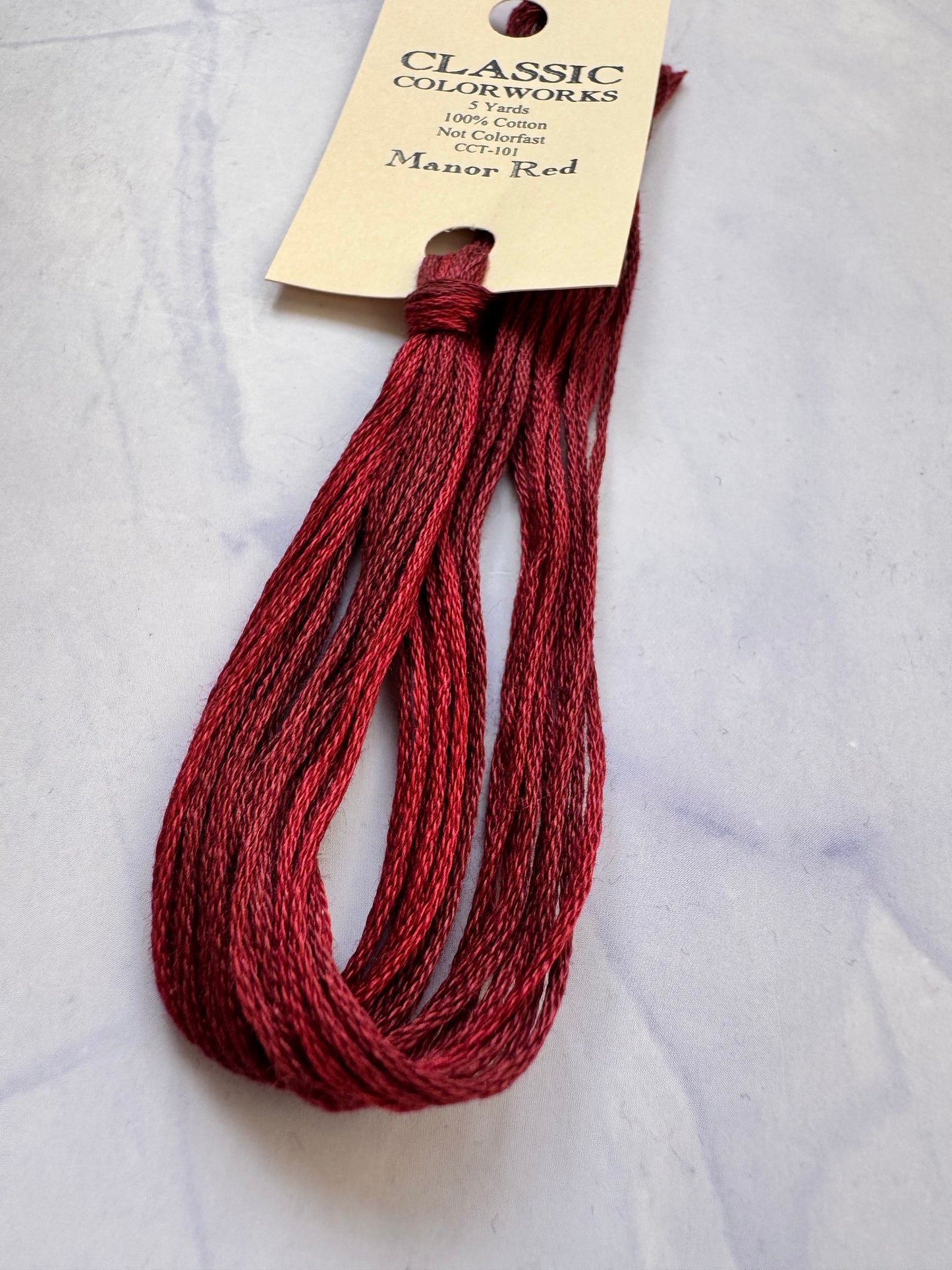 Classic Colorworks - Manor Red (101) 5 Yards