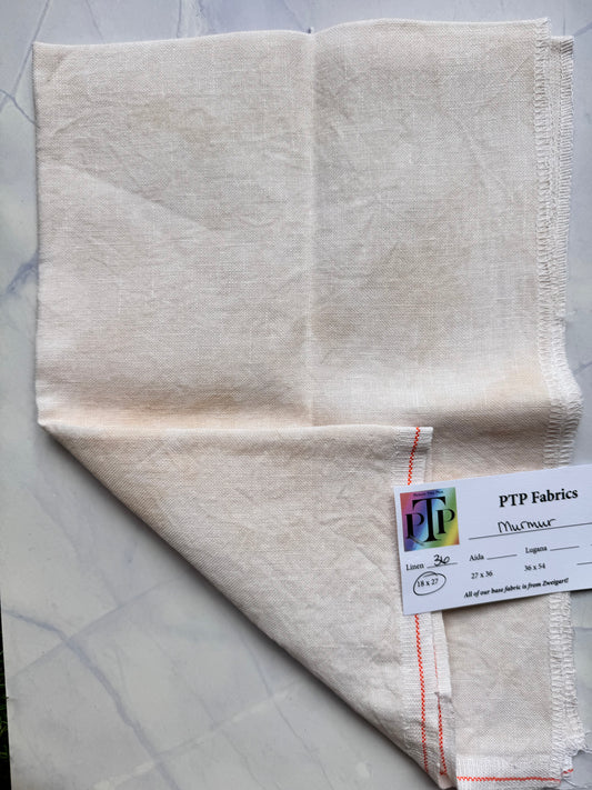 PTP Fabrics – Murmur 36 Count 1/4 Yard Hand-Dyed Zweigart Linen