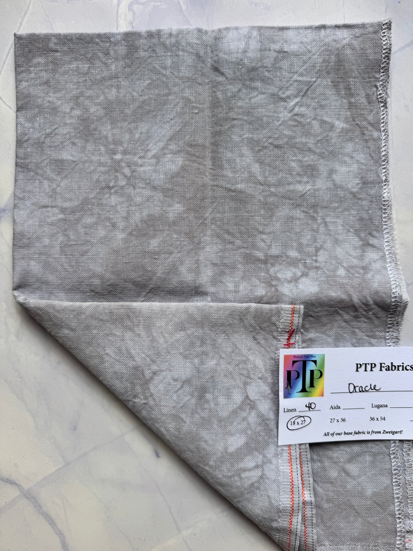 PTP Fabrics – Oracle 40 Count 1/4 Yard Hand-Dyed Zweigart Linen
