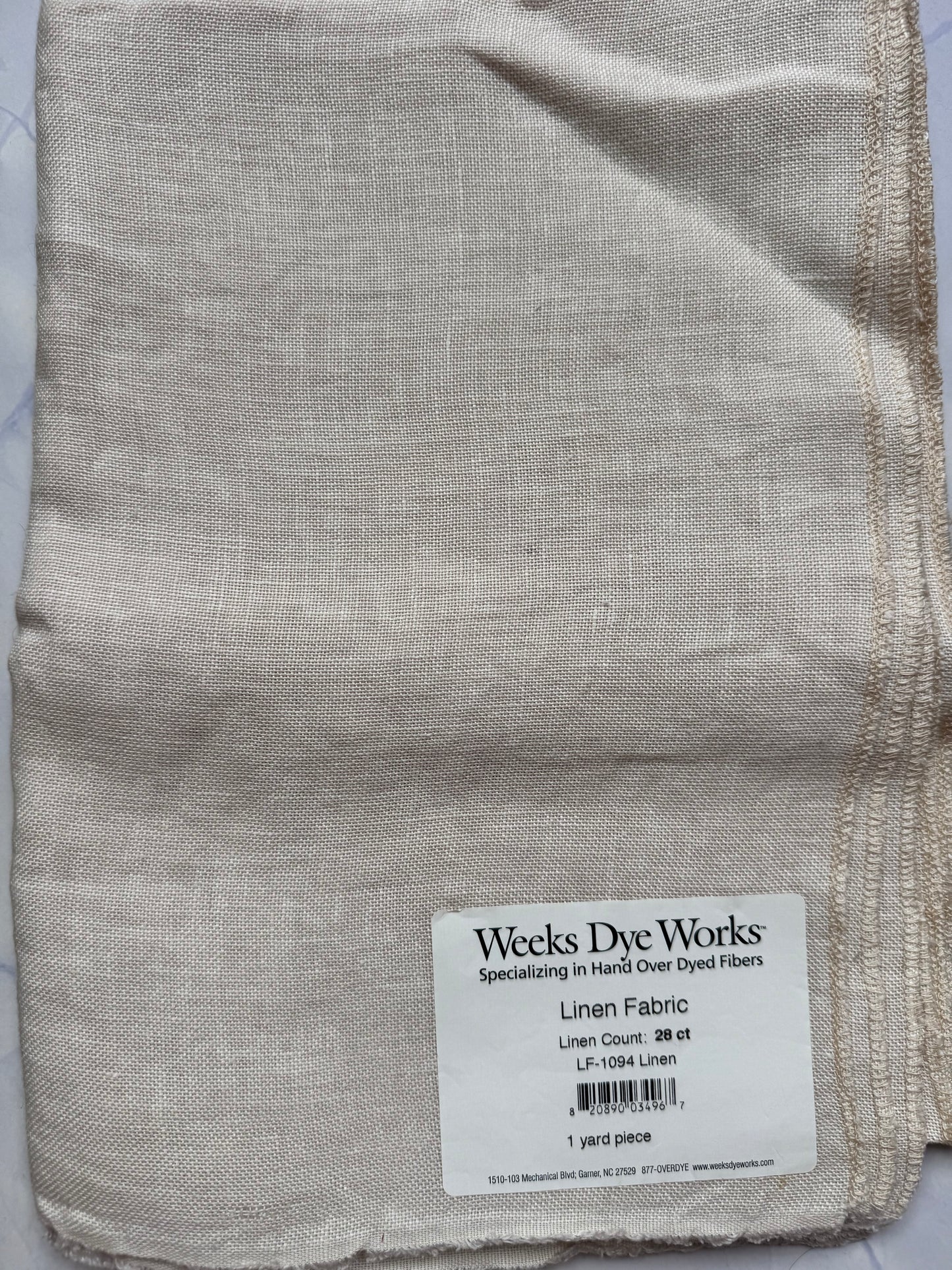 Weeks Dye Works – Linen 28 Count Hand-Dyed Linen