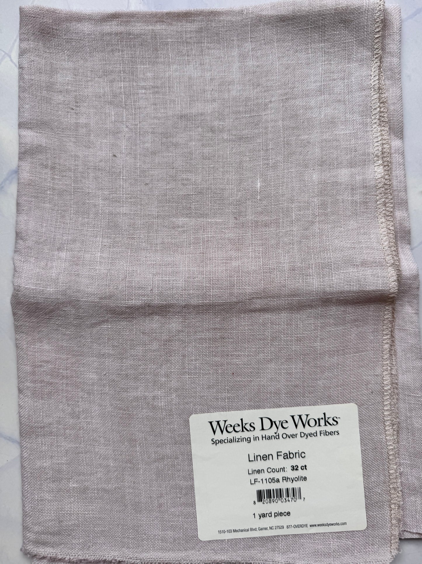 Weeks Dye Works – Rhyolite 32 Count Hand-Dyed Linen