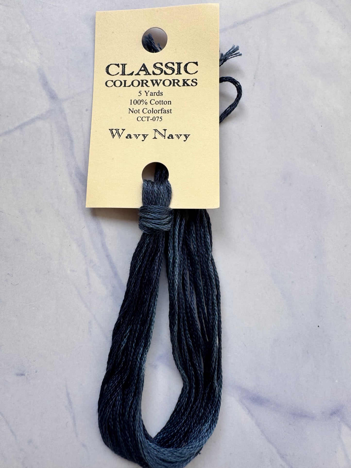 Classic Colorworks - Wavy Navy (075) 5 Yards